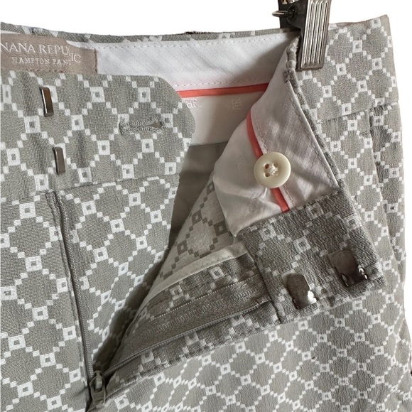 Banana Republic “Hampton Pant” Argyle Pattern Crop Pants - Picture 3 of 6